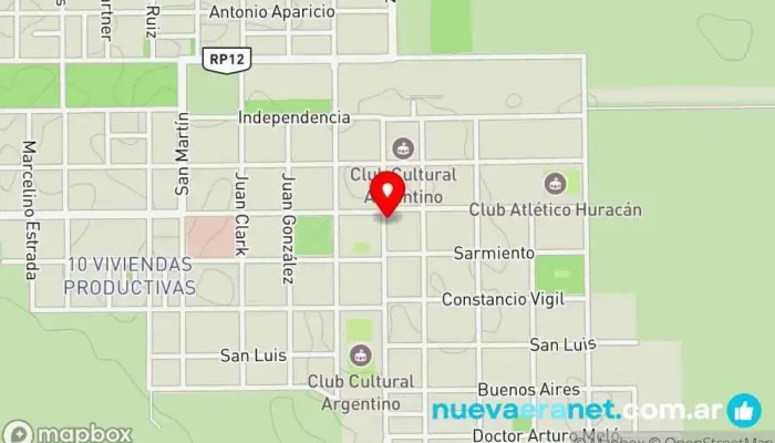 mapa de CASA ORTEGA  en Buena Esperanza