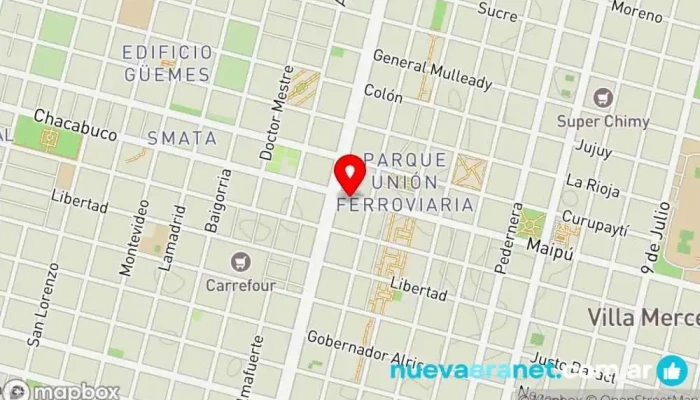 mapa de Casa Parrilla Srl Rectificacione Tienda de repuestos para automóviles en Villa Mercedes