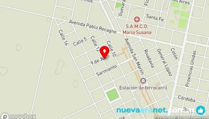 mapa de Casa Pehuen Karaoke en María Susana