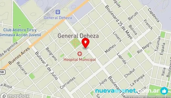 mapa de Casa Pesco Tienda de electrónica en Gral. Deheza