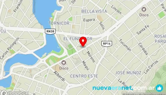 mapa de Casa Reschigna Tienda de instrumentos musicales en Villa Carlos Paz