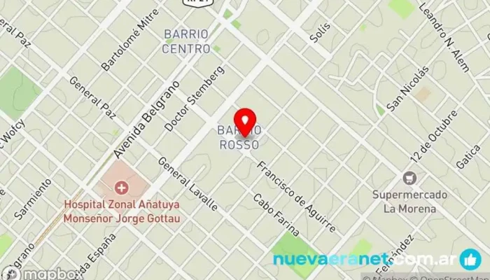 mapa de Casa Roan - Venta de Bicicletas y Repuestos Todas Las Marcas Comercio en Añatuya