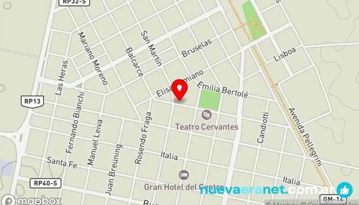 mapa de Casa Roma Cafetería en El Trebol