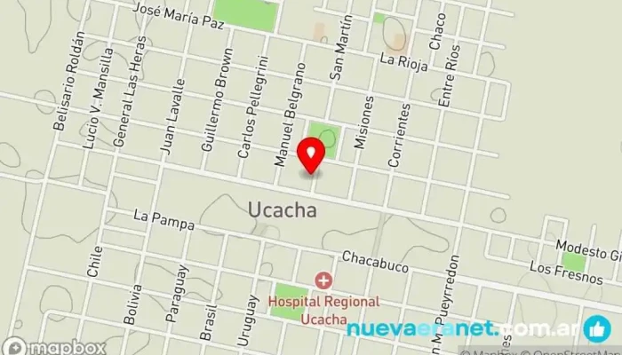 mapa de Casa Ruben Joyeria Relojeria Bazar Joyería en Ucacha