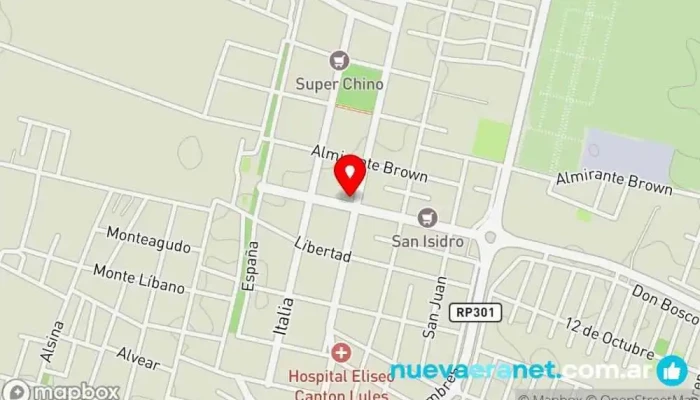 mapa de Casa Sallan Zapatería en Lules