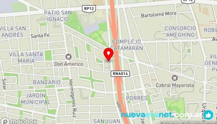 mapa de Casa San Juan Alojamiento en San Juan