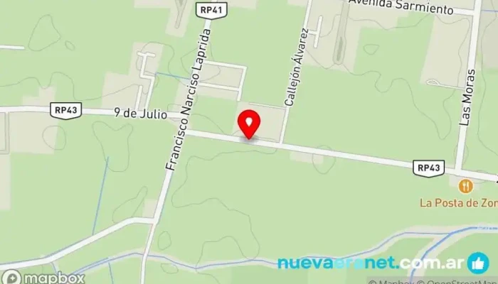 mapa de Casa San Juan Hotel en Nueve de Julio