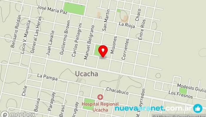 mapa de CASA SÁNCHEZ Comercio en Ucacha