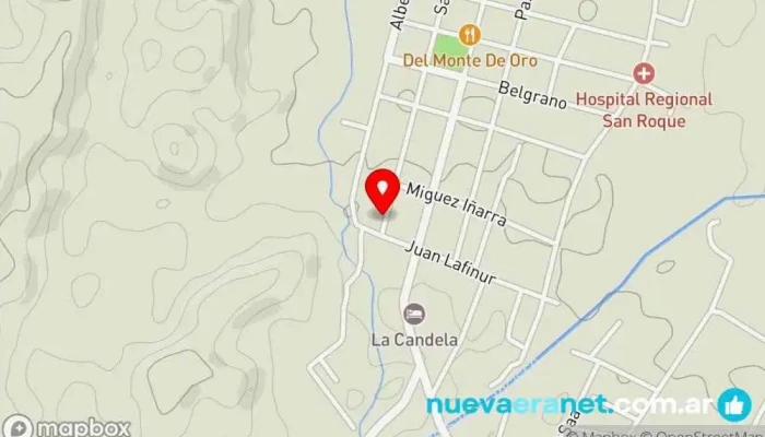 mapa de Casa Sarmiento alojamiento hospedaje Alojamiento con servicio en San Francisco del Monte de Oro