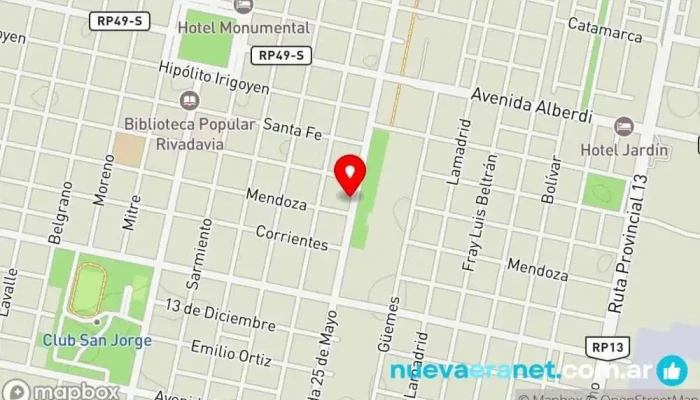 mapa de Casa Savio S.A.  en San Jorge
