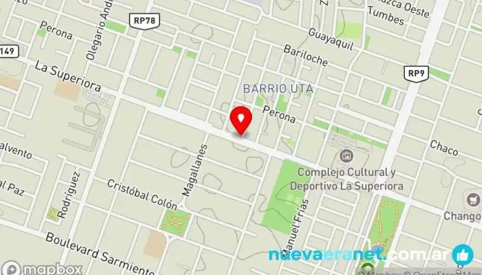 mapa de Casa Serra Tienda de artículos para el hogar en Rawson
