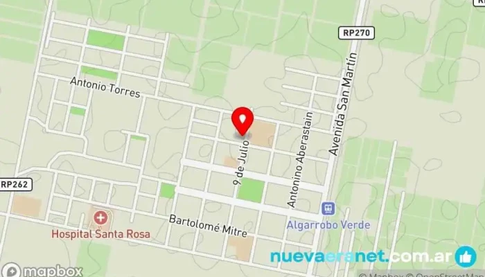 mapa de Casa Silvia Tienda de artículos para el hogar en Villa Santa Rosa
