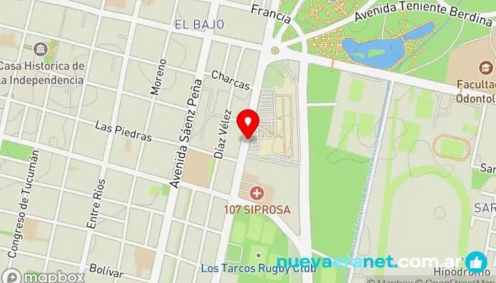 mapa de Casa Thyago - Juguetería - Librería - Bazar Juguetería en San Miguel de Tucumán