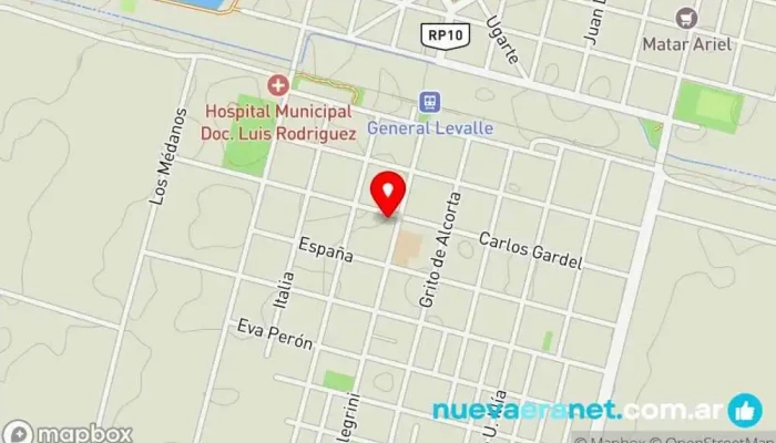 mapa de Casa Trapito Tienda de ropa para bebés en Gral. Levalle