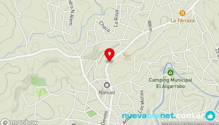 mapa de Casa Tunqielen Bed & Breakfast en Agua de Oro