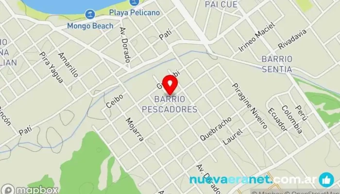 mapa de Casa Urunday Agencia de alquiler de alojamientos para vacaciones en Paso de la Patria