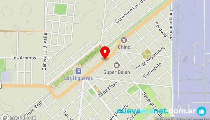 mapa de Casa Vivero Centro de jardinería, Vivero en Río Cuarto