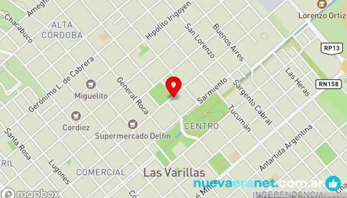 mapa de casa wabi  en Las Varillas