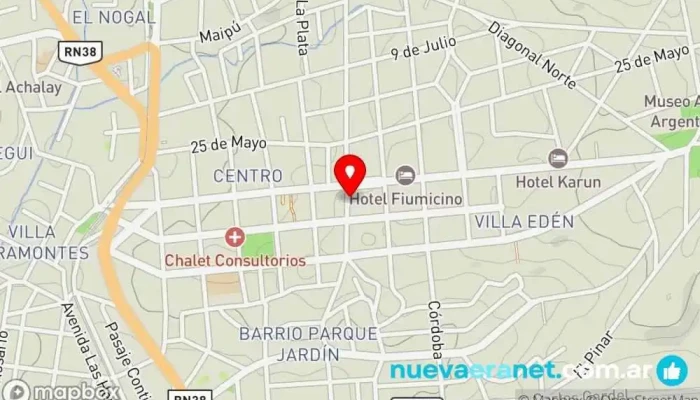 mapa de Casas de montaña Agencia de alquiler de cabañas en La Falda