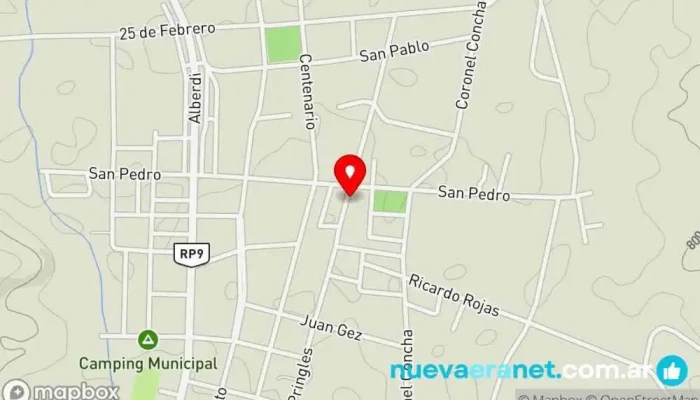 mapa de CASAS EN ALQUILER DIARIO Alojamiento en San Francisco del Monte de Oro