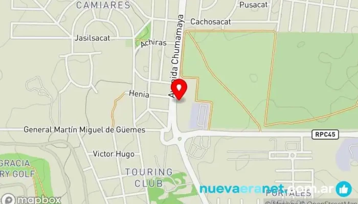 mapa de Caseritos Ricos Panadería en Alta Gracia