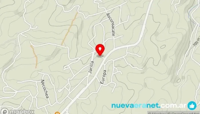 mapa de Casona Los Pinos Casa rural en Agua de Oro