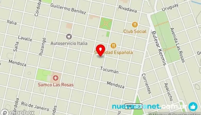 mapa de CC Carlachiani Agencia inmobiliaria en Las Rosas