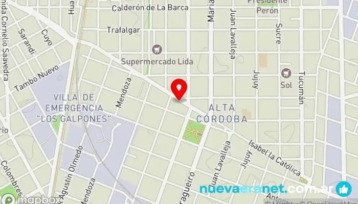 mapa de Celin's Panadería, Pastelería en Córdoba