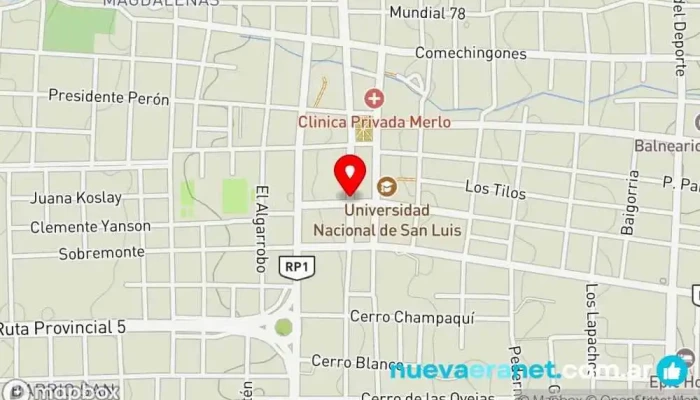 mapa de Centro Merlo Urbanización en Merlo