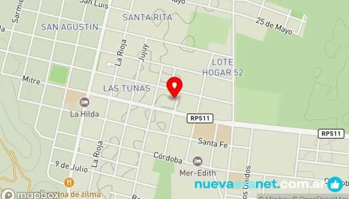 mapa de Cesap Valle fértil Alojamiento en Villa San Agustín