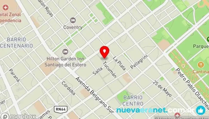 mapa de Cetrogar Tienda de electrónica, Tienda de informática, Tienda de motocicletas en Santiago del Estero