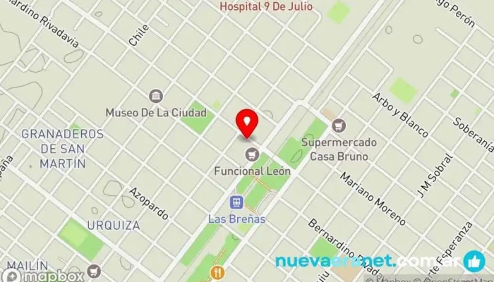 mapa de Chipacitos Panadería en Las Breñas