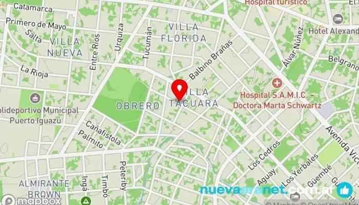mapa de Chiperia GabyChipas I Panadería, Cafetería en Puerto Iguazú