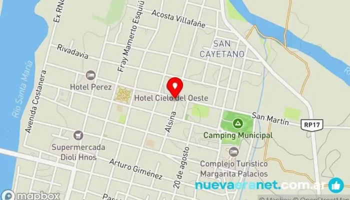 mapa de Chiqui Pasteleria Pastelería en Santa María
