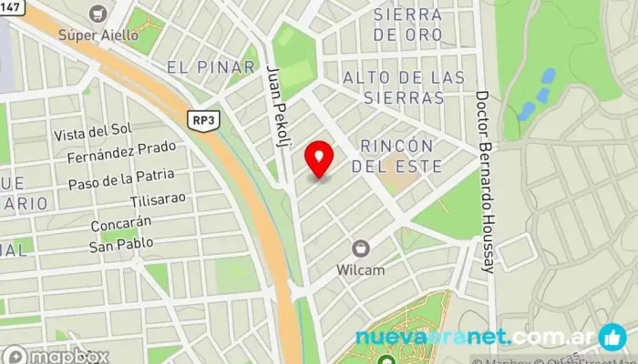 mapa de Colchones Fábrica San Luis colchoneria Colchonería en San Luis