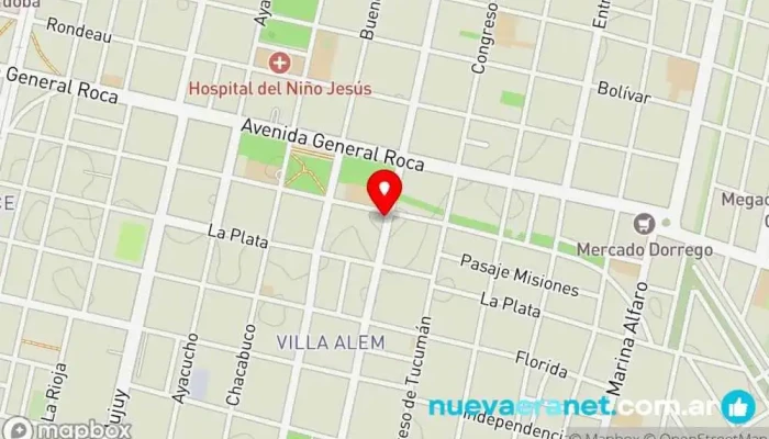mapa de Colegio Profesional de Martilleros y Corredores Publicos de Tucuman Asociación u organización en San Miguel de Tucumán