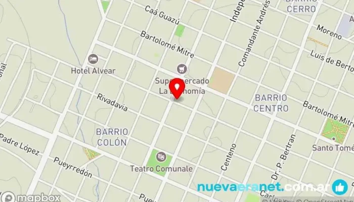 mapa de Comercial lavalle , materiales para la construcción y ferreteria Tienda de artículos para el hogar en Santo Tomé