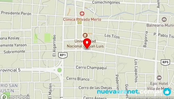 mapa de Como En Casa Tienda de alimentación en Merlo