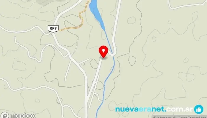 mapa de Complejo 5to Elemento Alojamiento con servicio en San Francisco del Monte de Oro
