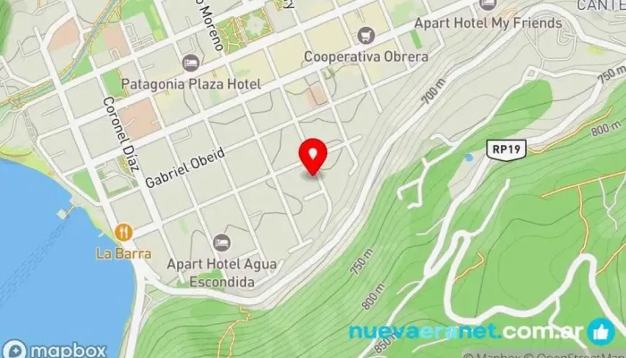 mapa de Complejo Aspen Hotel, Casa rural, Balneario, Albergue en San Martín de los Andes