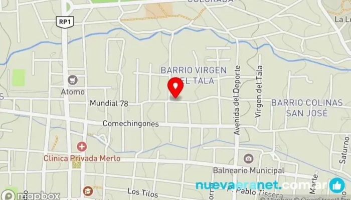 mapa de Complejo Casa Nostra  en Merlo