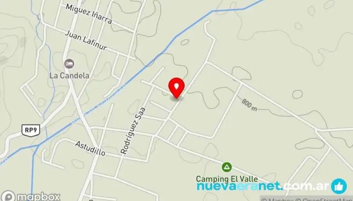 mapa de Complejo de Cabañas Alas del Cielo Hotel en San Francisco del Monte de Oro