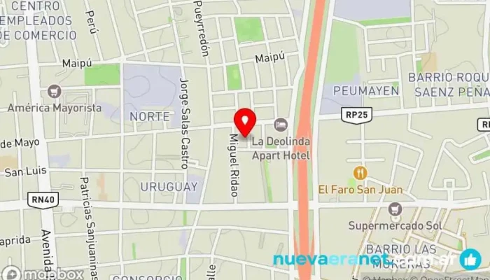 mapa de Complejo J&S WaPi Pensión en Santa Lucía