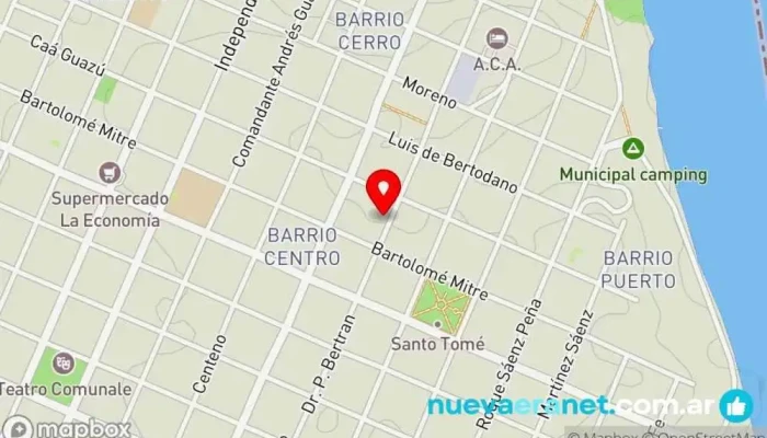 mapa de Condado Hotel Casino Hotel, Restaurante argentino, Casino en Santo Tomé