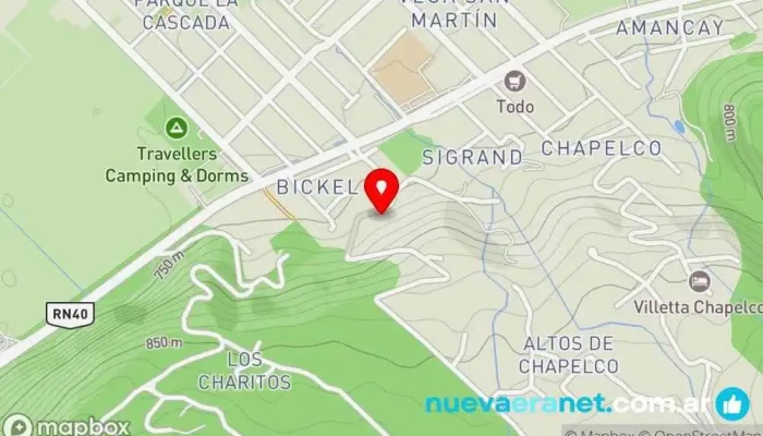 mapa de Condos del Sol  en San Martín de los Andes