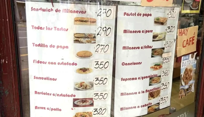 Confiteria Flores Portenas Carta - Cdad. Autónoma de Buenos Aires