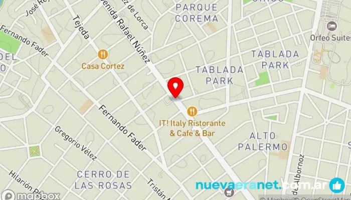 mapa de Consignaciones Cordoba SA Vaquería en Córdoba
