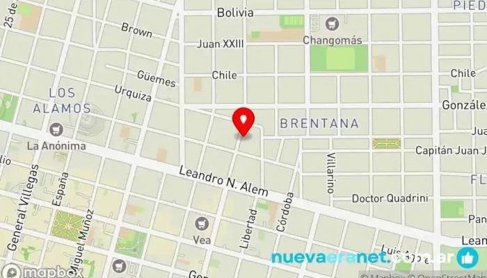 mapa de Cooperativa Obrera Supermercado, Tienda de alimentación en Cipolletti