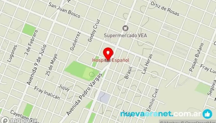 mapa de Cooperpan Cooperativa De Pan Panadería en San Rafael