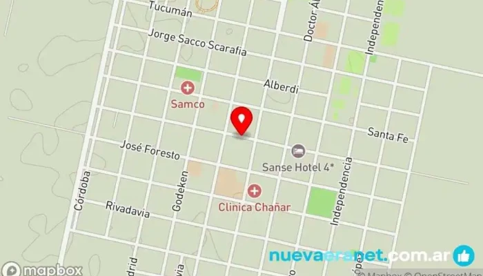 mapa de Copioli Ricardo SRL - Consignatario Remates Mercado ganadero en Chañar Ladeado